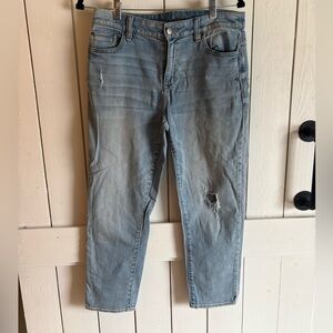 Chico's Platinum Blue Denim Skimmer